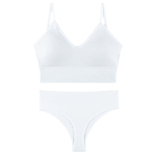 Ropa interior femenina Sujetador push-up de pecho pequeño, fino, inalámbrico, talla grande, chaleco deportivo, tirantes, copa triangular francesa