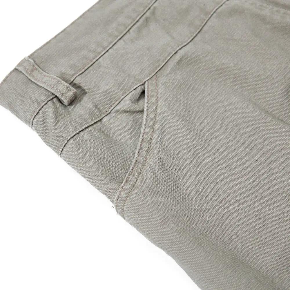 Eprolo loose wide-leg jeans, light gray denim pants with belt loops and relaxed fit.