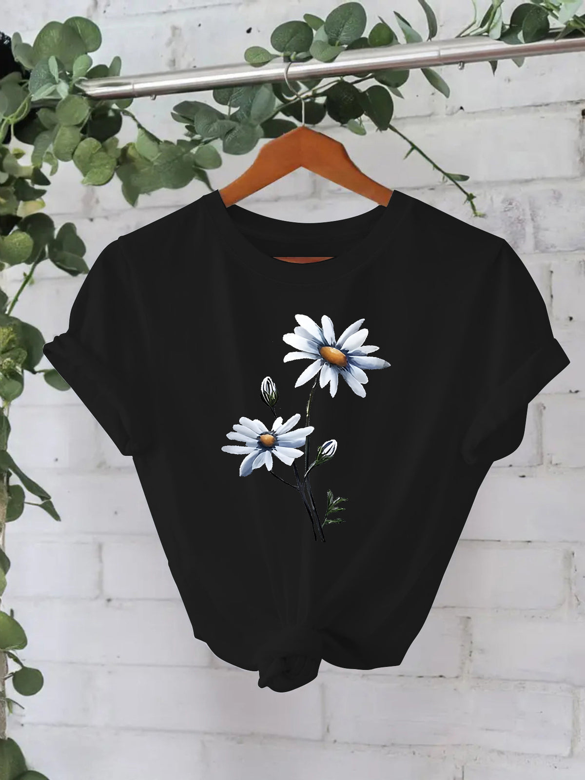 T-shirt à manches courtes imprimé floral