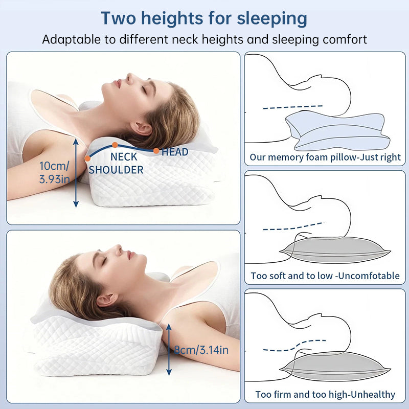 Cooling Viscoelastic Memory Foam Pillow