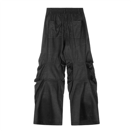 Textured Pleated Work Pants by eprolo