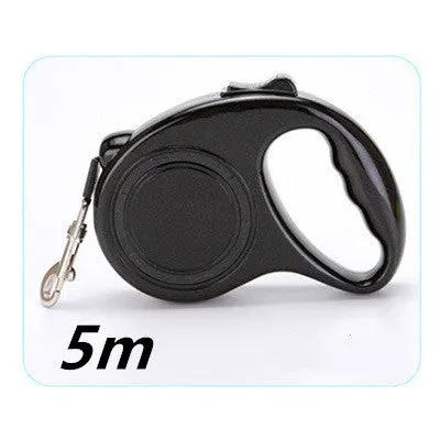 Pet Automatic Telescopic Traction Rope retractable dog leash, black, 5m, AdTec