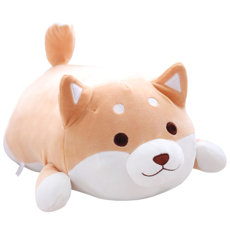 Peluche Mignonne et Grosse Chien Shiba Inu de 36/55cm, Jouet Rembourré Doux, Oreiller Animal Kawaii, Joli Cadeau pour Enfants et Bébés