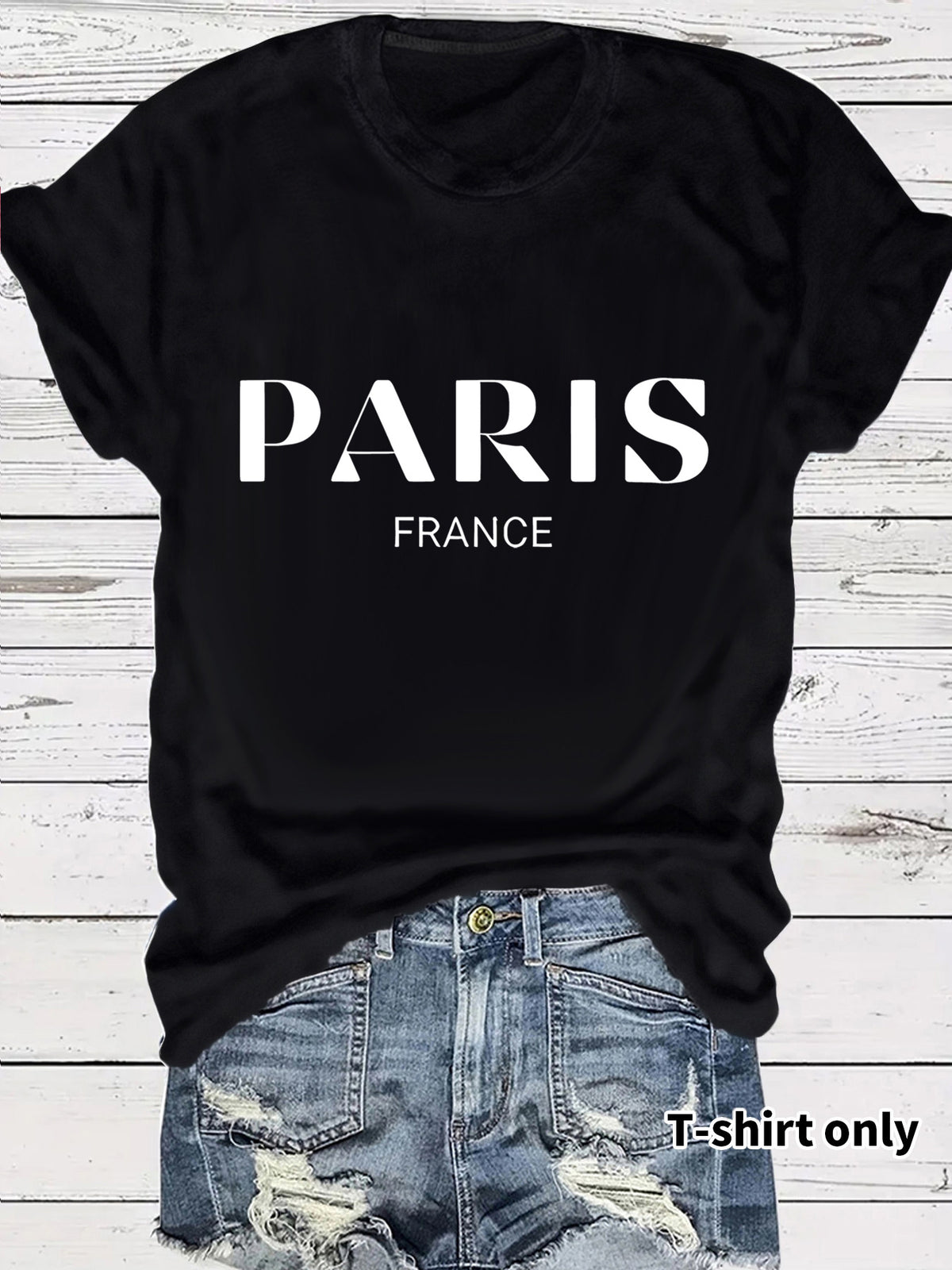 T-shirt lettres Paris