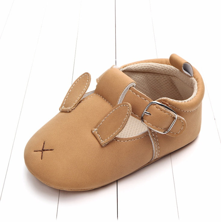 Zapatos de bebé de dibujos animados de primavera y otoño, cuero mate, antideslizantes, suela blanda, para bebés, venta al por mayor 0884