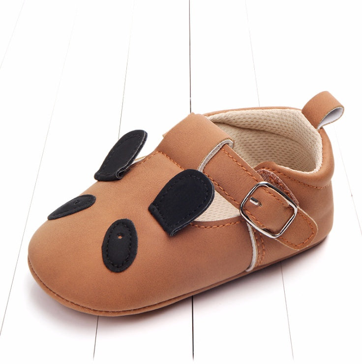 Zapatos de bebé de dibujos animados de primavera y otoño, cuero mate, antideslizantes, suela blanda, para bebés, venta al por mayor 0884