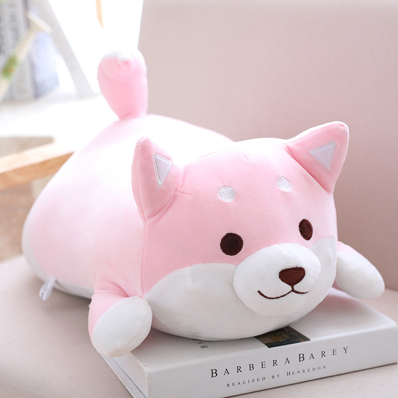Peluche Mignonne et Grosse Chien Shiba Inu de 36/55cm, Jouet Rembourré Doux, Oreiller Animal Kawaii, Joli Cadeau pour Enfants et Bébés