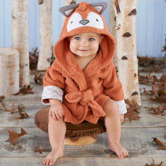 Peignoir de bain absorbant à capuche en forme d'animal pour enfants
