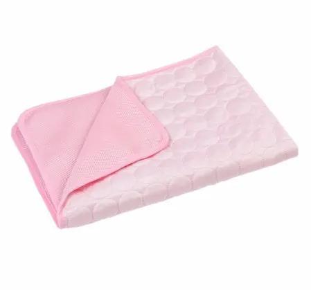 AdTec Summer Cooling Pet Sleeping Ice Silk Mat, pink ice-silk bed for pets
