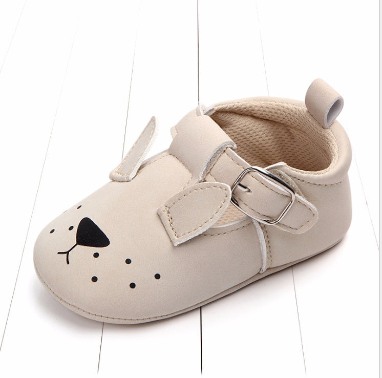 Zapatos de bebé de dibujos animados de primavera y otoño, cuero mate, antideslizantes, suela blanda, para bebés, venta al por mayor 0884