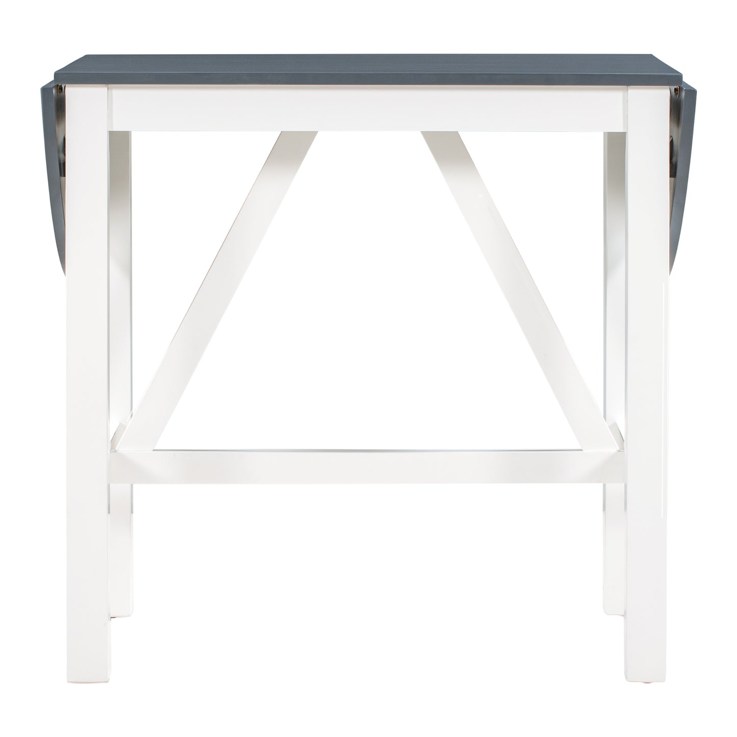 Ensemble de salle à manger 3 pièces en bois à hauteur de comptoir avec rallonge pliable