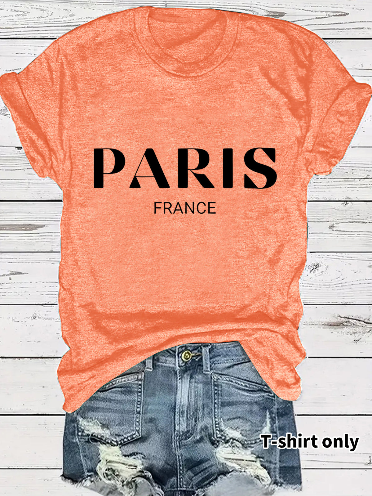 T-shirt lettres Paris