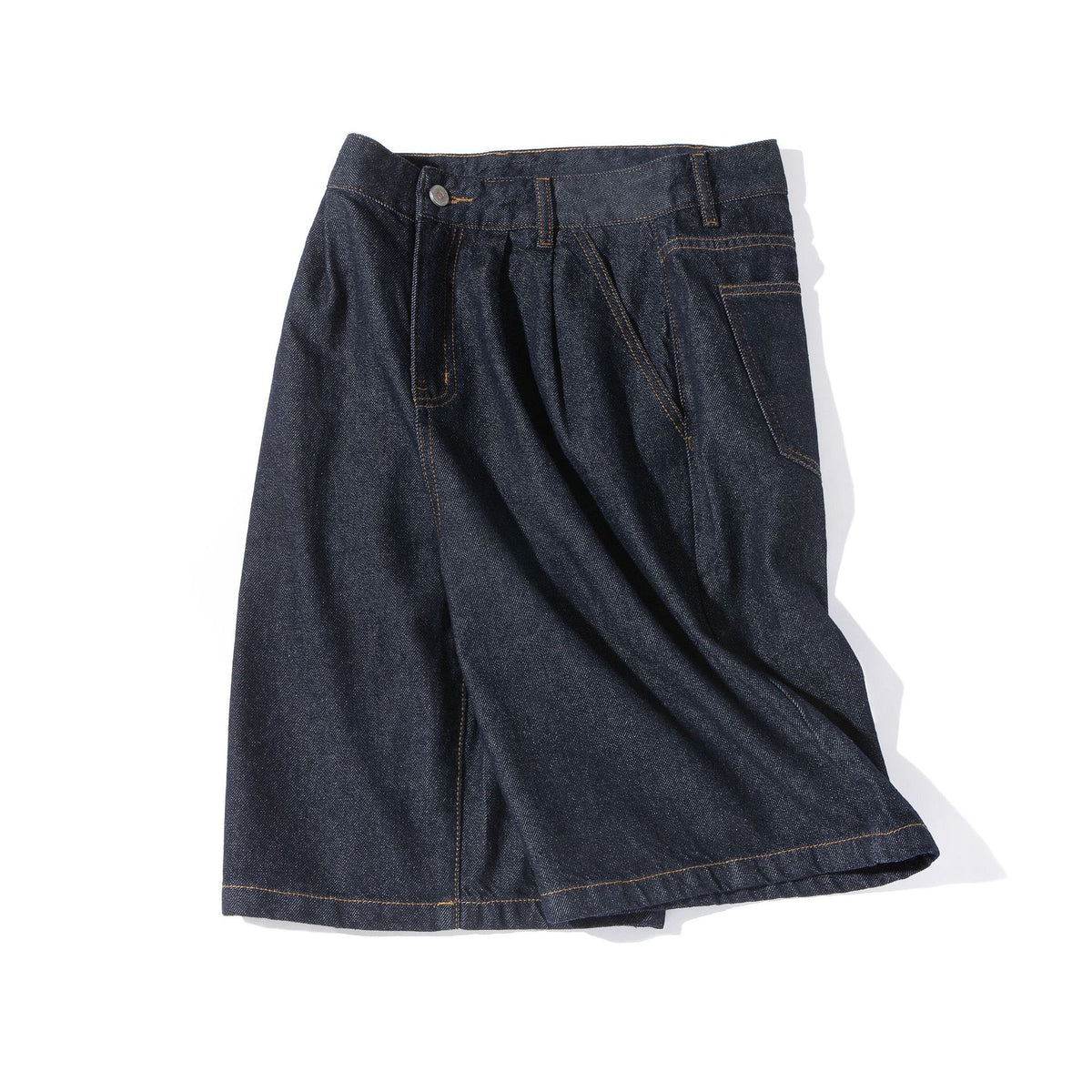 Denim casual pants blue by eprolo, loose-fit sport pants with contrast stitching