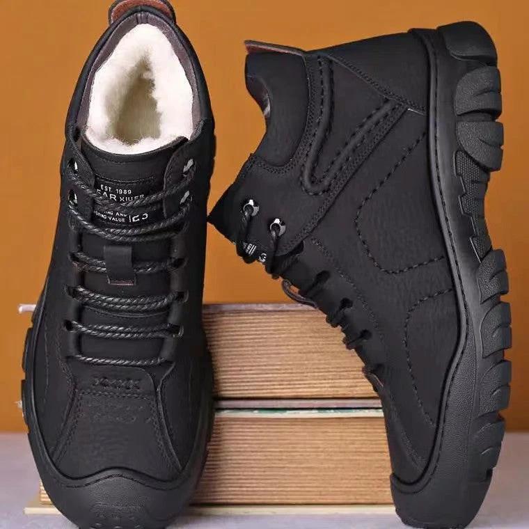 Men's cotton shoes men's winter new style snow boots with fleece insulation casual sports shoes men's outdoor hiking shoes by eprolo