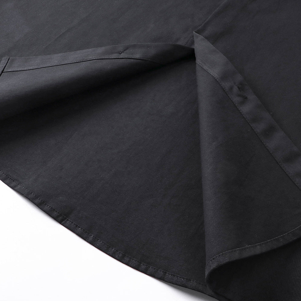 Letter printed loose short-sleeved shirt by eprolo in black
