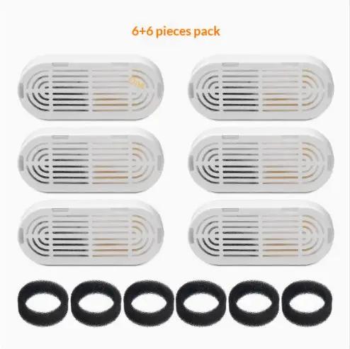 AdTec Water Feeder Stainless Steel Pet Water Dispenser, 6+6 pack with six black rings