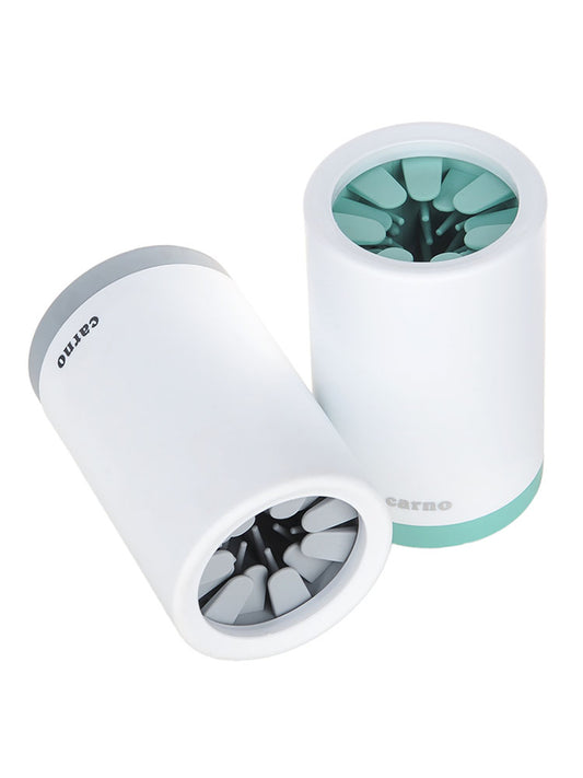 Taza portátil limpiadora de patas de mascotas con peine de silicona suave