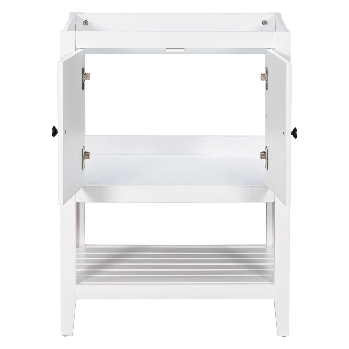 24" Bathroom Vanity Base Only, Soild Wood Frame, Bathroom Storage Cabinet by eprolo