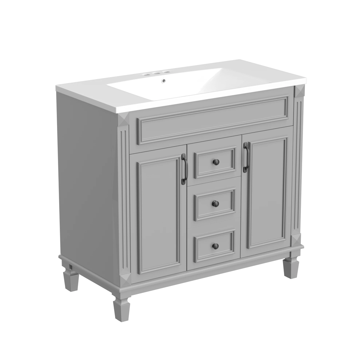 36'' Bathroom Vanity with Top Sink by eprolo
