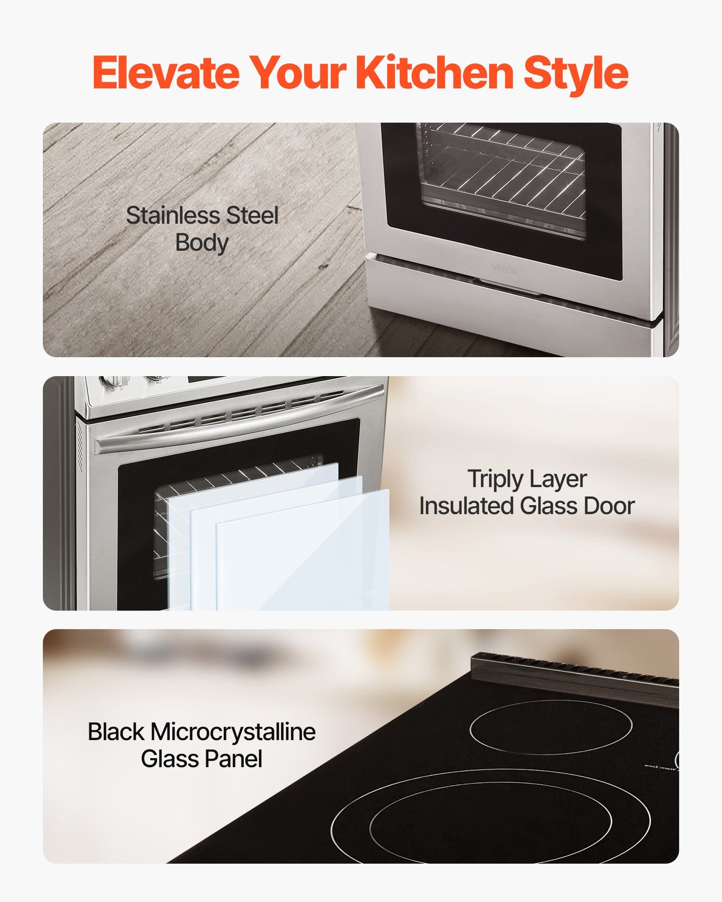 Cuisinière électrique de 30 po, 4,8 pi³