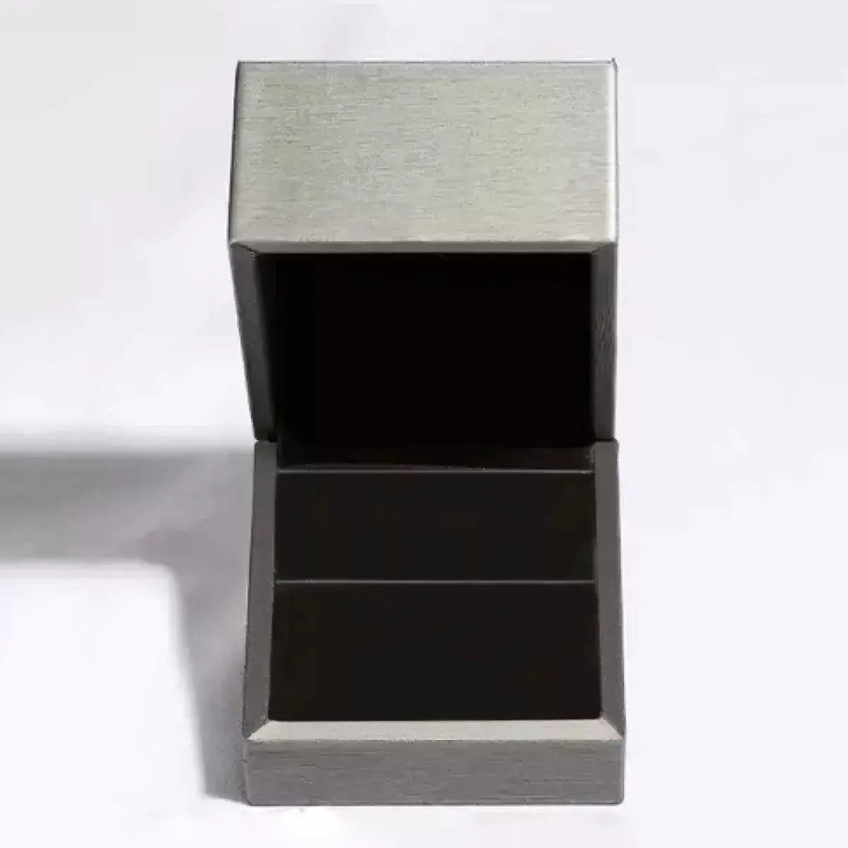 8 Carat Moissanite 925 Sterling Silver Ring in a silver and black display box