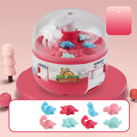 Jouet Gashapon pour Enfants Mini Machine à Pince Dinosaures Jouets pour Enfants