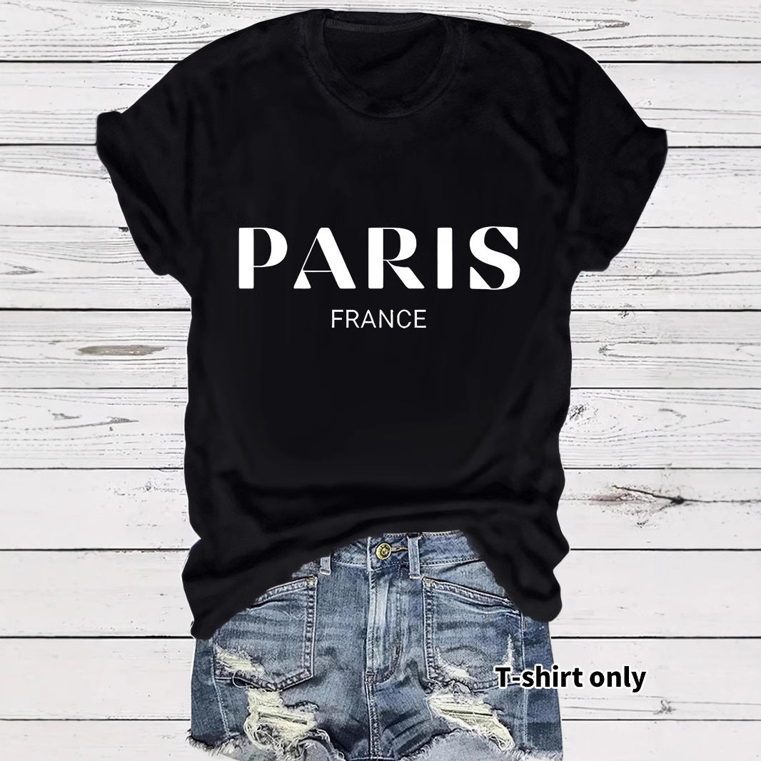 T-shirt lettres Paris