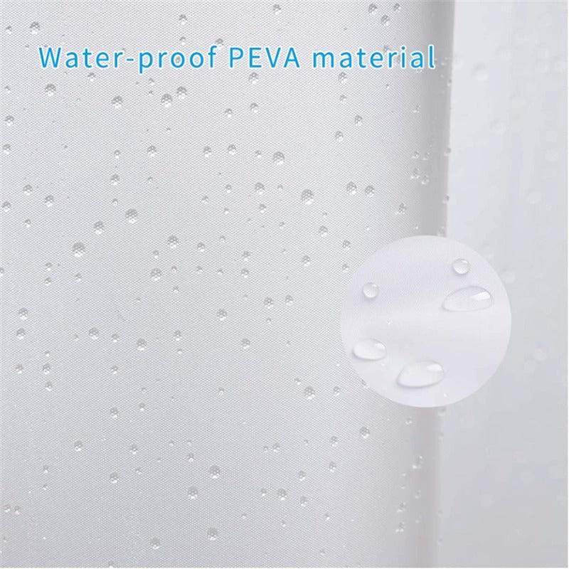 Bathroom Shower Lining Frosted Plastic Extra Long Shower Curtain Liner With Magnet Metal Eyelets Thickened Shower Curtain by eprolo