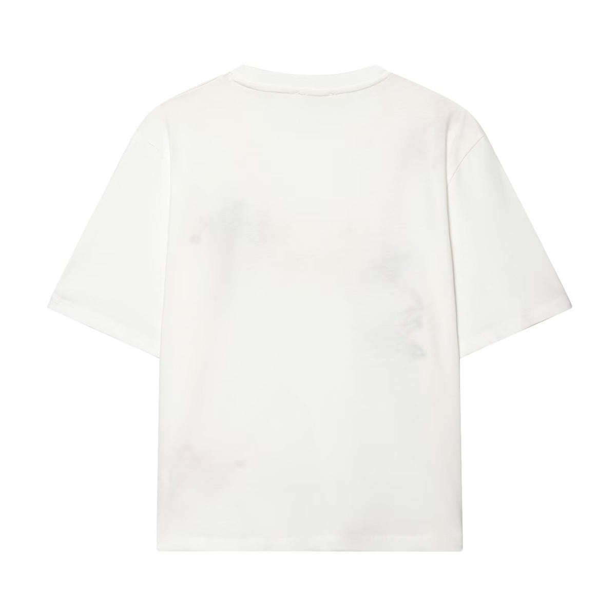 Casual T-shirt by eprolo, white back view with three-quarter sleeves
