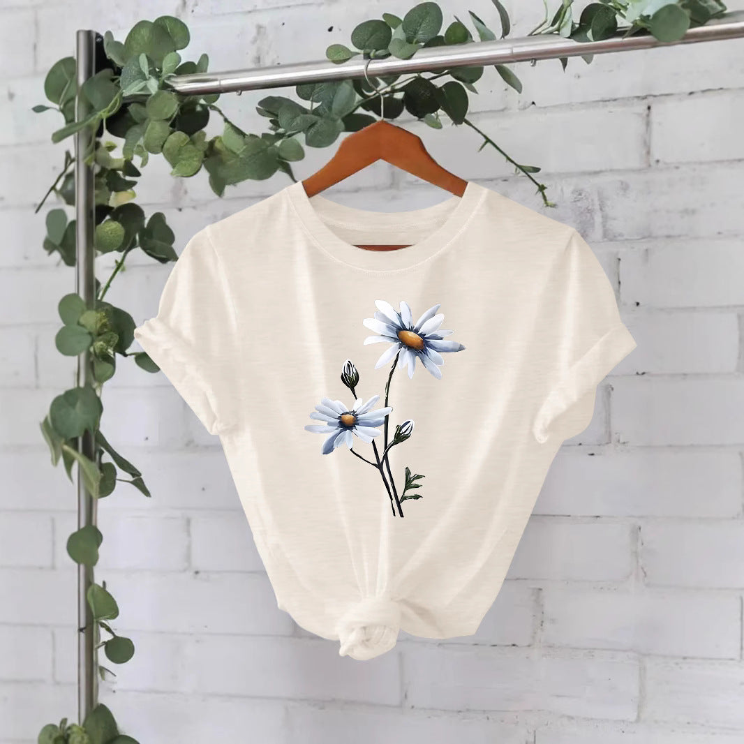 T-shirt à manches courtes imprimé floral