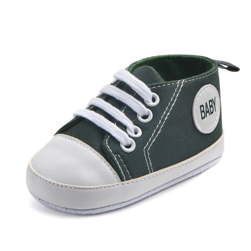 Zapatillas de lona clásicas deportivas para bebés, niños y niñas, primeros andadores, zapatos de bebé con suela blanda antideslizante