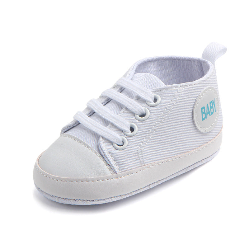 Zapatillas de lona clásicas deportivas para bebés, niños y niñas, primeros andadores, zapatos de bebé con suela blanda antideslizante