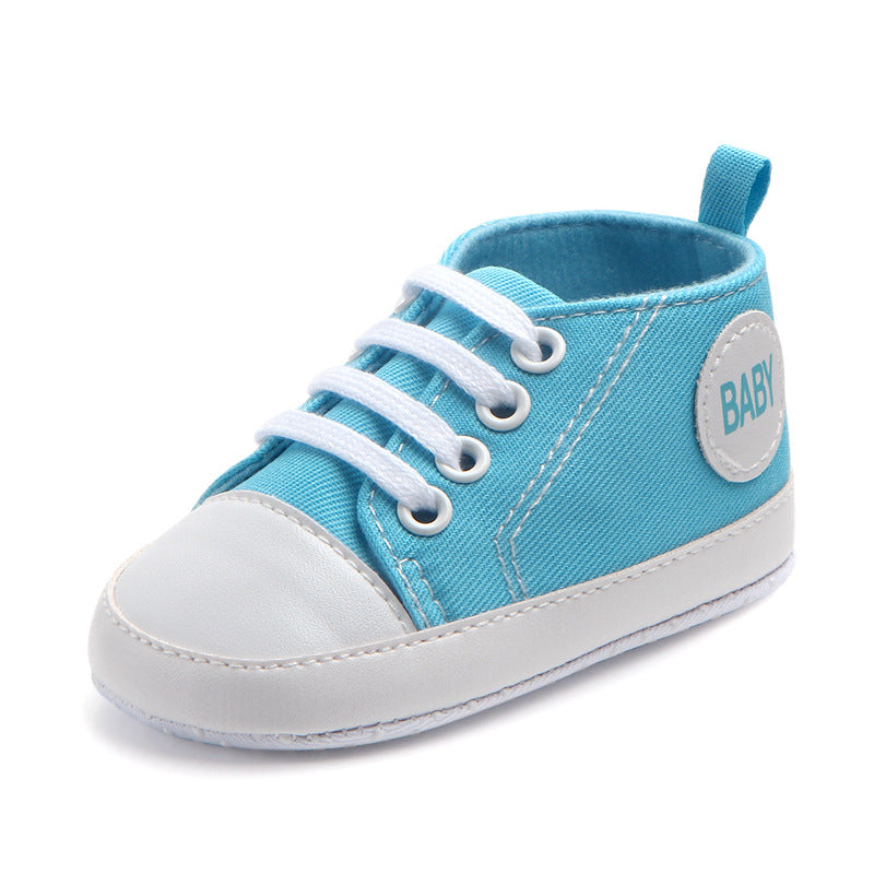 Zapatillas de lona clásicas deportivas para bebés, niños y niñas, primeros andadores, zapatos de bebé con suela blanda antideslizante