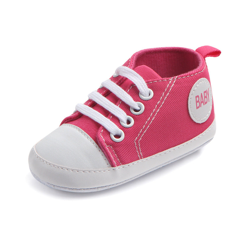 Zapatillas de lona clásicas deportivas para bebés, niños y niñas, primeros andadores, zapatos de bebé con suela blanda antideslizante