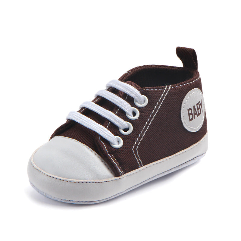 Zapatillas de lona clásicas deportivas para bebés, niños y niñas, primeros andadores, zapatos de bebé con suela blanda antideslizante