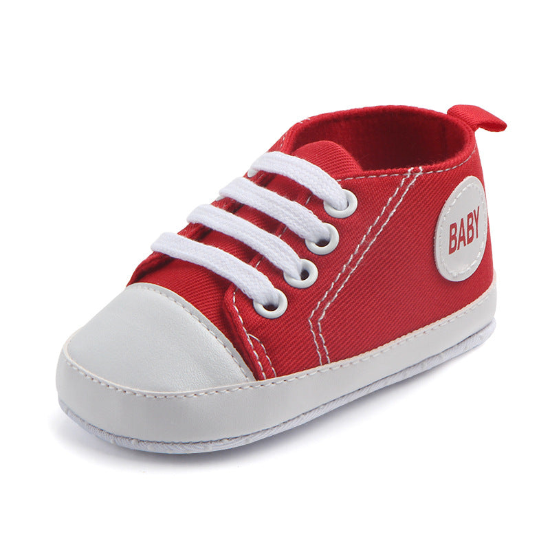 Zapatillas de lona clásicas deportivas para bebés, niños y niñas, primeros andadores, zapatos de bebé con suela blanda antideslizante