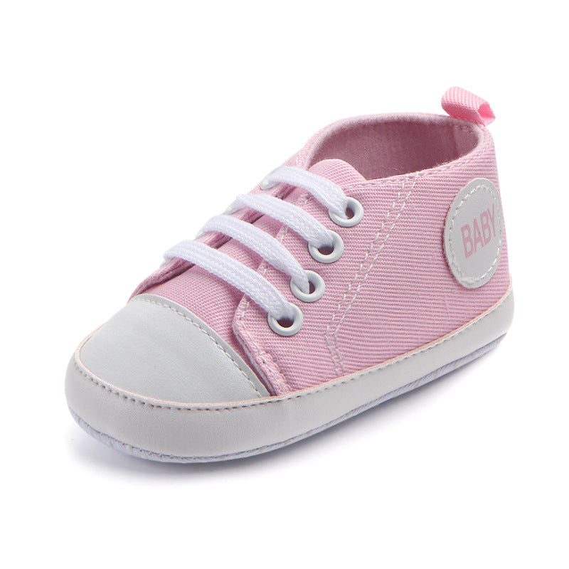 Zapatillas de lona clásicas deportivas para bebés, niños y niñas, primeros andadores, zapatos de bebé con suela blanda antideslizante