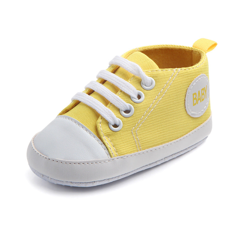 Zapatillas de lona clásicas deportivas para bebés, niños y niñas, primeros andadores, zapatos de bebé con suela blanda antideslizante