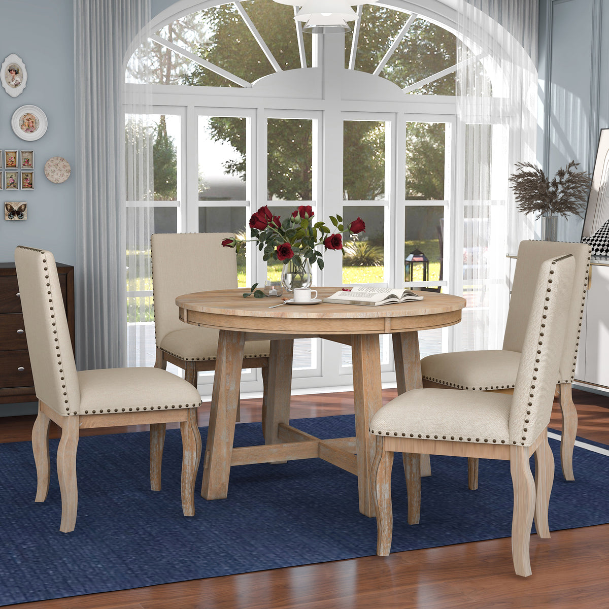 TREXM Juego de comedor de 5 piezas