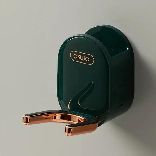 Wall Mounted Hair Dryer Holder Foldable Bathroom Wall Organizer Storage Holder Home Hair Brush Storage Bracket Hair Dryer Rack by eprolo