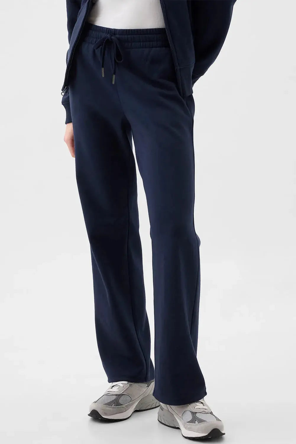 Drawstring pants with pockets, navy joggers by Trendsi