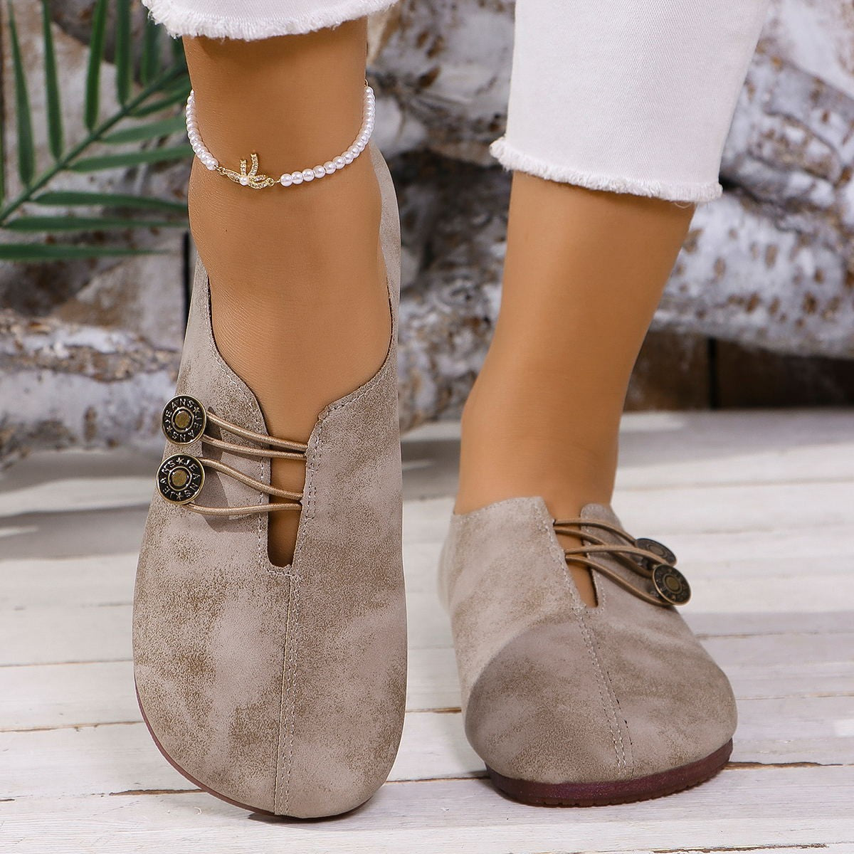 Sandalias sin cordones de punta cuadrada, moda de verano, zapatos planos suaves para mujer