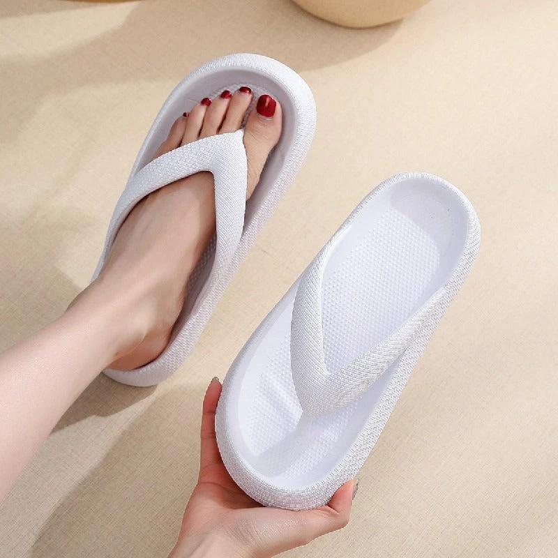 New style flip flops non-slip outdoor summer soft bottom bathroom couple outdoor sandals casual thick bottom sandals by eprolo