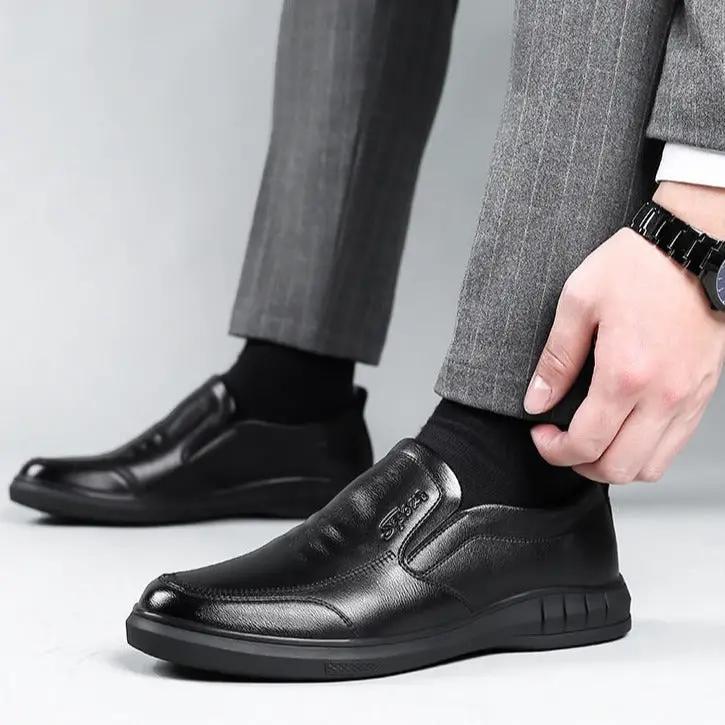 Shoes HeritageCraft Mens Leather Loafers with premium support sole, black leather by eprolo.