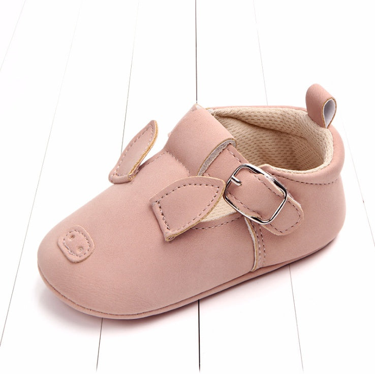 Zapatos de bebé de dibujos animados de primavera y otoño, cuero mate, antideslizantes, suela blanda, para bebés, venta al por mayor 0884