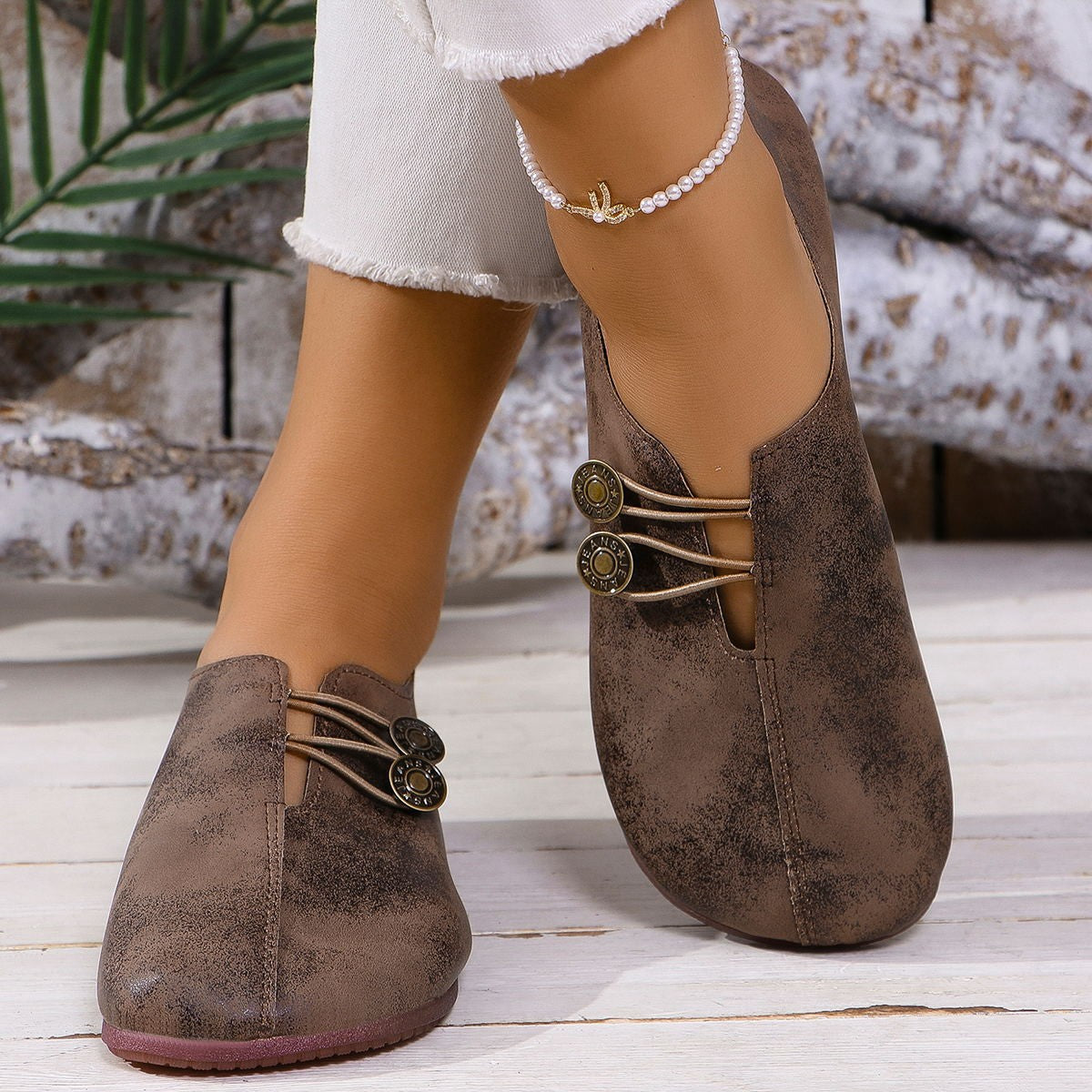 Sandalias sin cordones de punta cuadrada, moda de verano, zapatos planos suaves para mujer