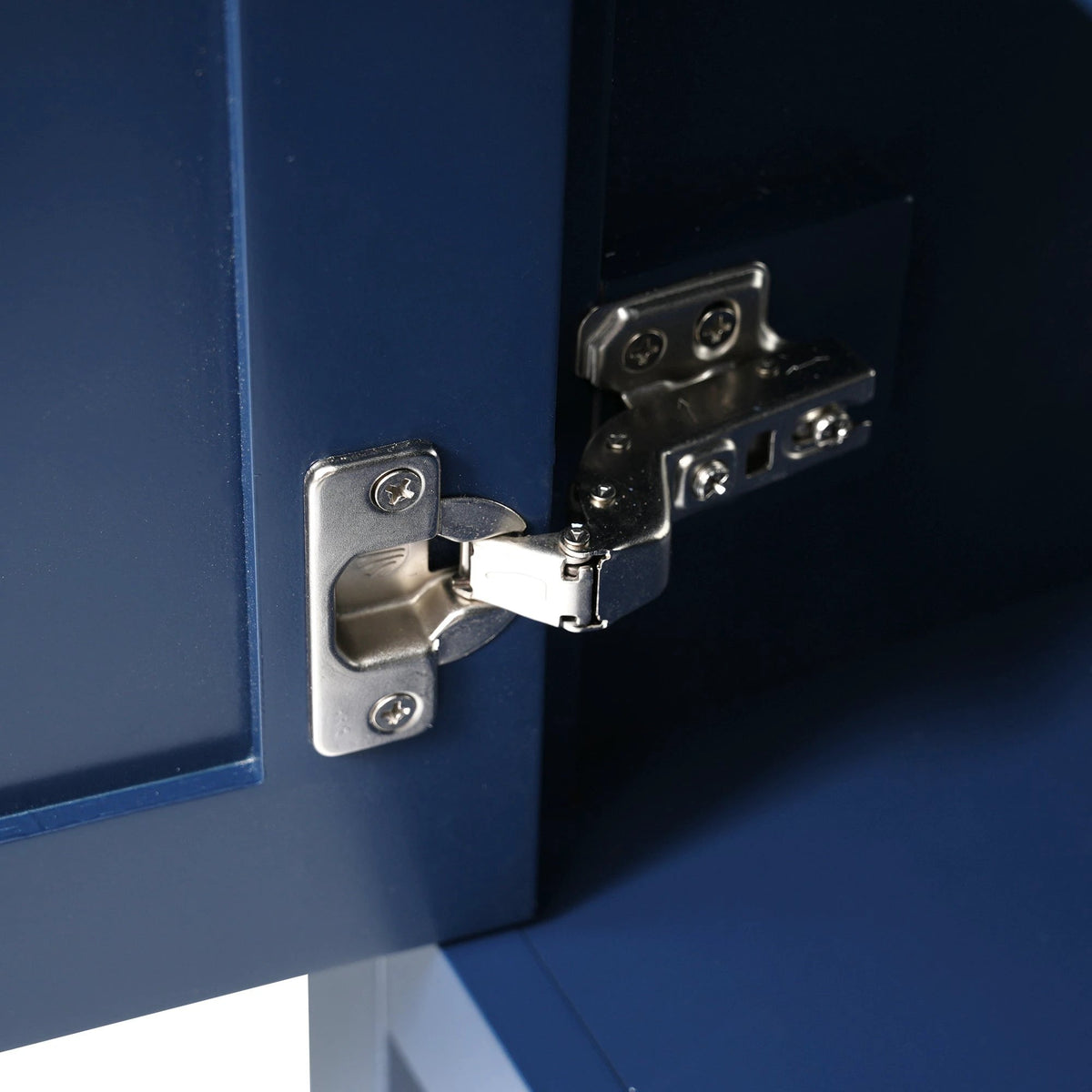 30-Inch Blue Bathroom Vanity with Ceramic Sink and Ample Storage - Ideal Choice for Small Bathrooms by eprolo