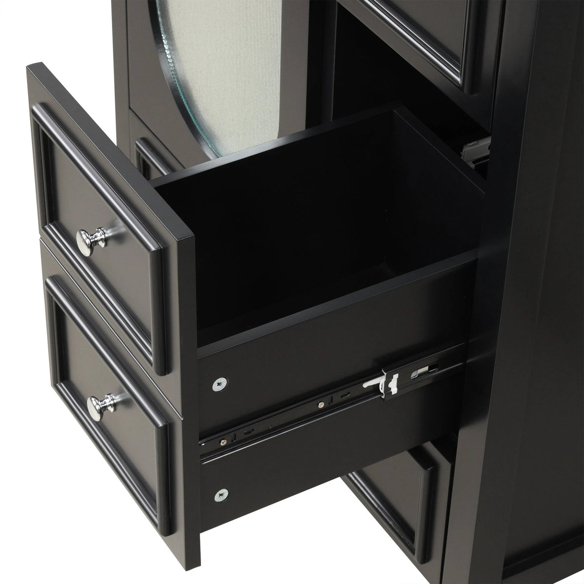 30" Bathroom Vanity with Sink, Bathroom Vanity Cabinet with Three Drawers and Door by eprolo