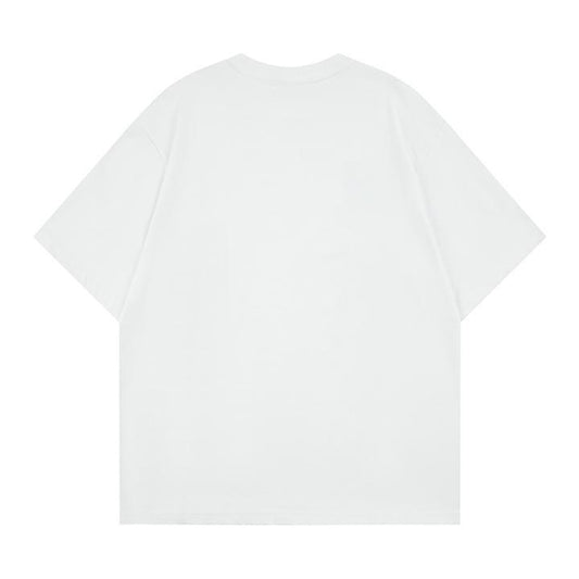 Abstract graffiti loose short sleeved T-shirt