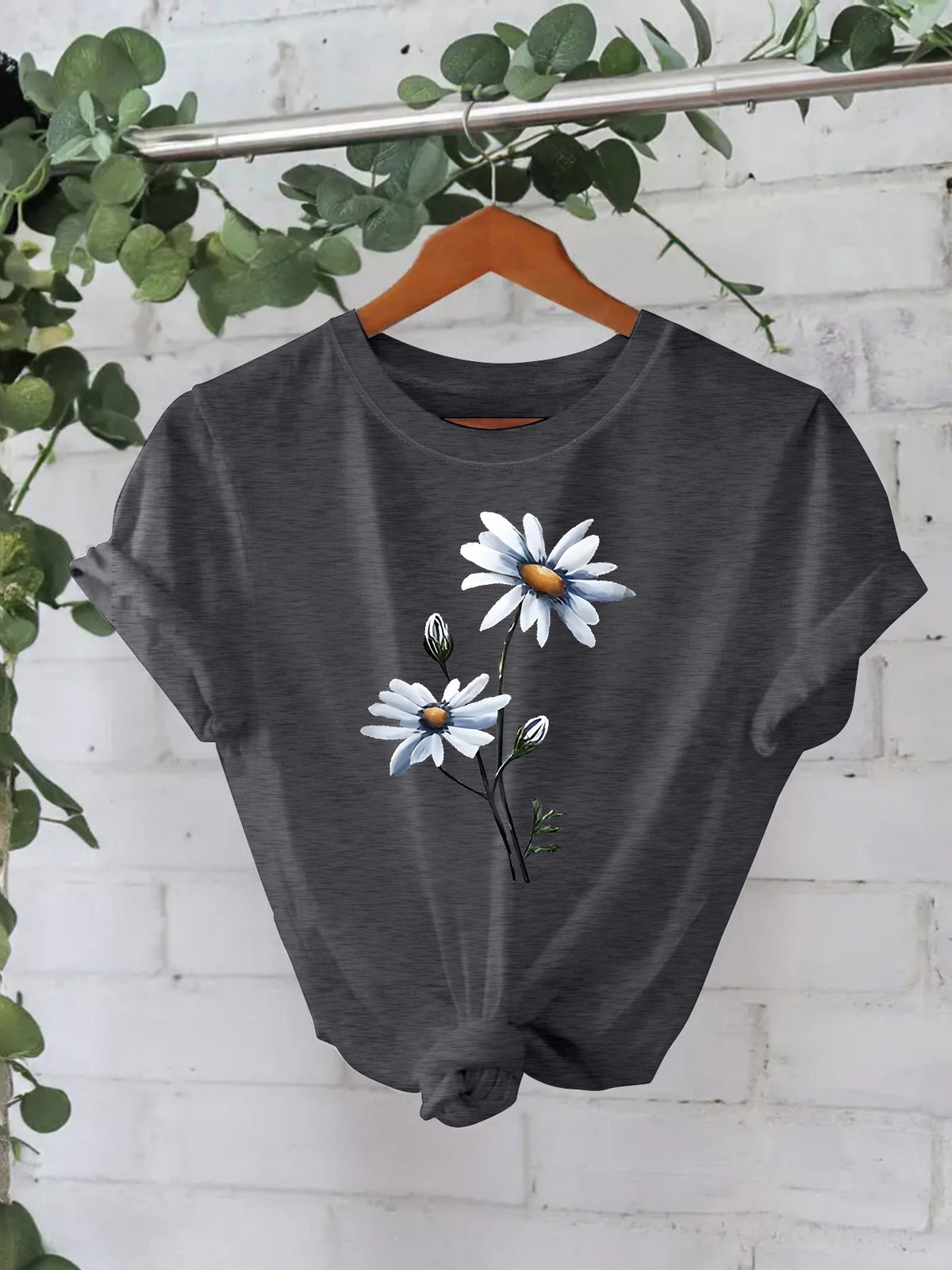 T-shirt à manches courtes imprimé floral